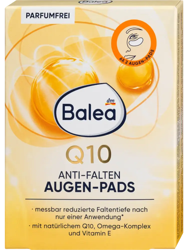 Balea Patches anti-rides pour les yeux Q10 (6 paires), 12 pièces