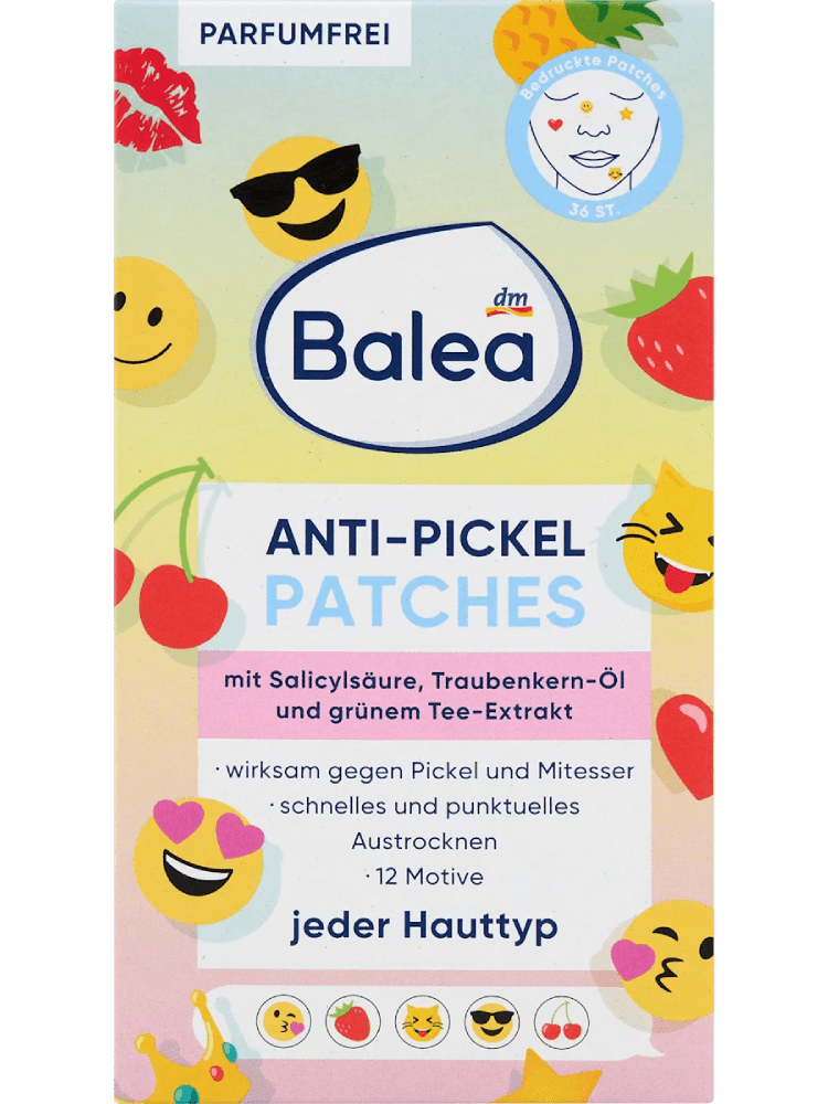 Balea Patches anti-boutons imprimés, 36 pièces
