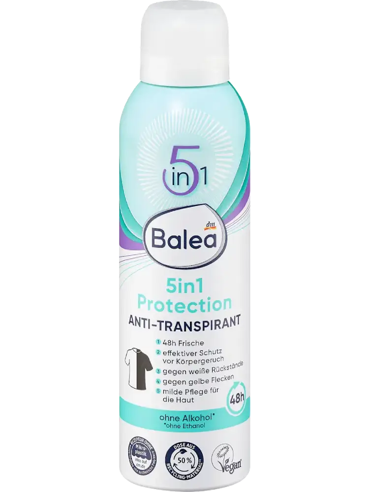 Balea Déodorant anti-transpirant Protection 5en1, 200 ml