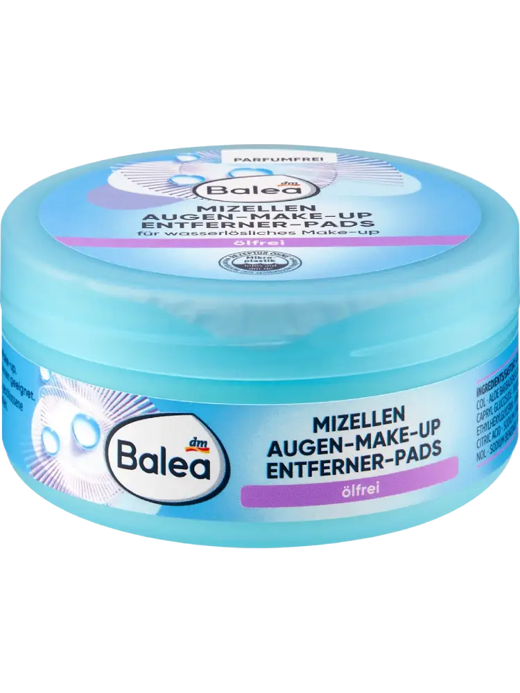 Balea Tampons démaquillants pour les yeux sans huile, 50 pièces