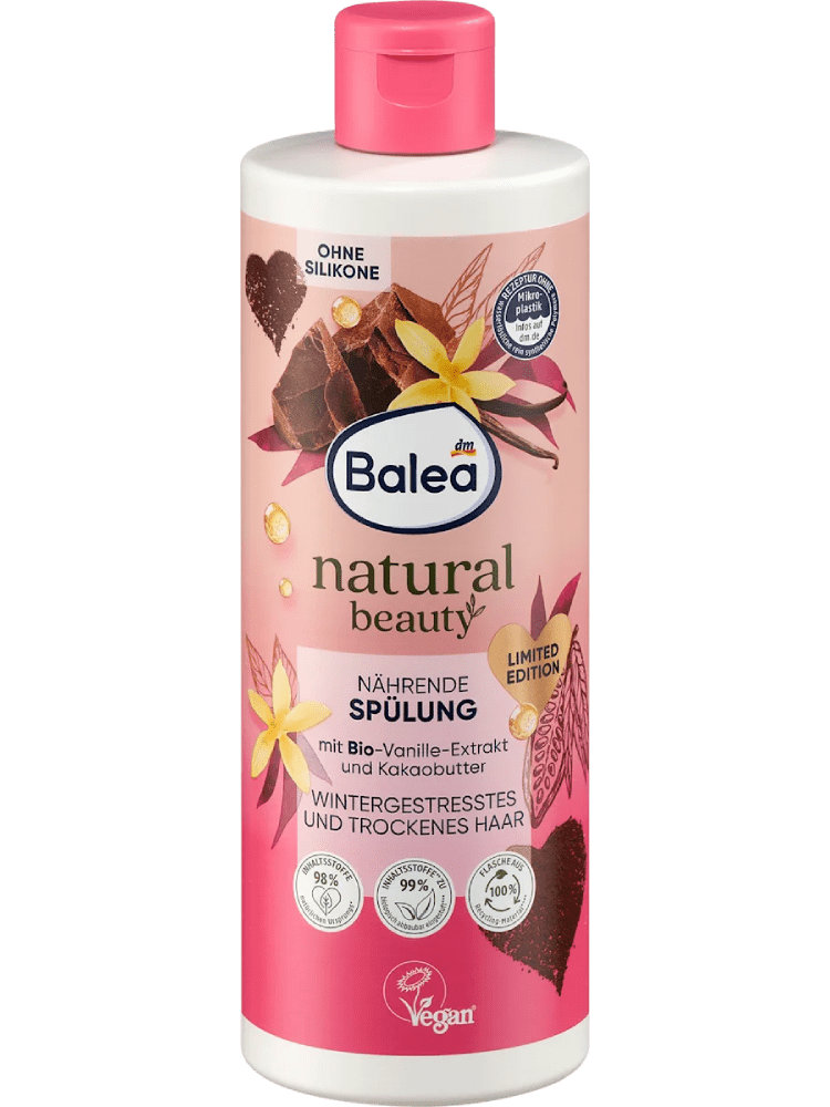 Après-shampooing Natural Beauty, extrait de vanille et beurre de cacao, 350 ml