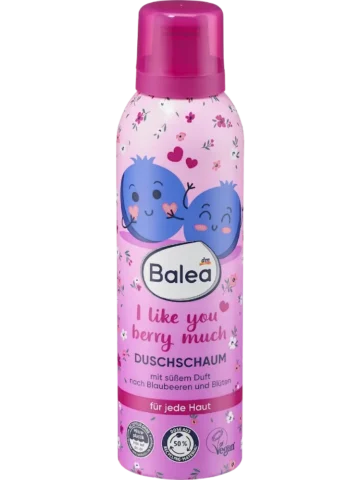 Balea Mousse de douche I like you berry much, 200 ml