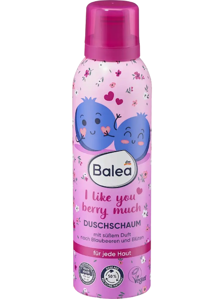 Balea Mousse de douche I like you berry much, 200 ml
