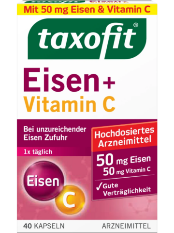 taxofit Capsules de fer + vitamine C, 40 pièces