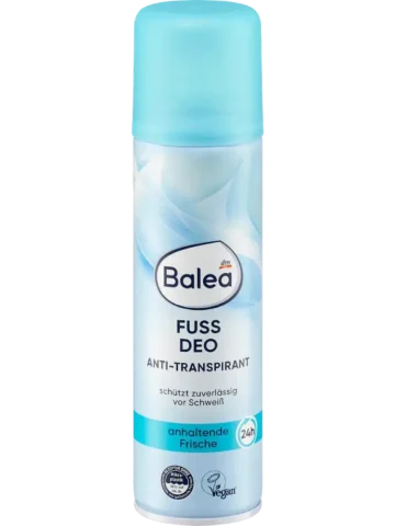 Balea Spray déodorant pour les pieds, 200 ml