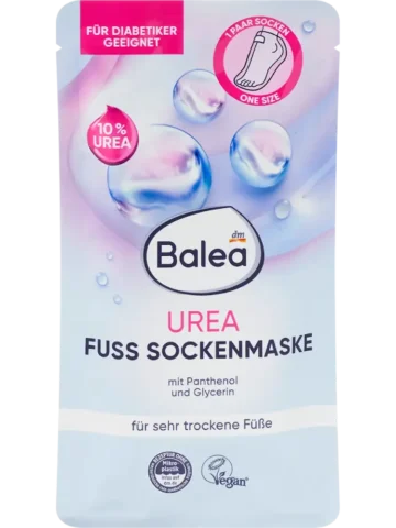Balea Chaussettes pour masque pour les pieds à l'urée (1 paire), 2 pièces