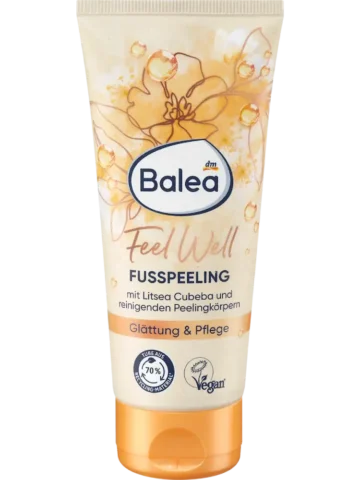 Balea Peeling pour les pieds Feel Well Litsea Cubeba, 100 ml