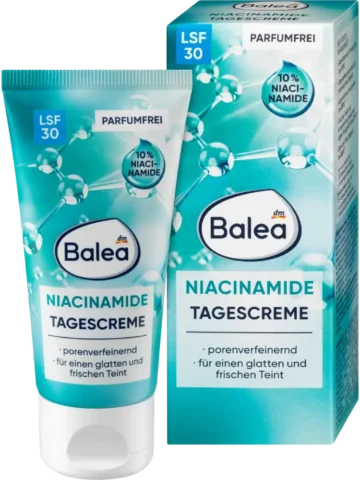 Balea Crème visage Niacinamide SPF 30, 50 ml