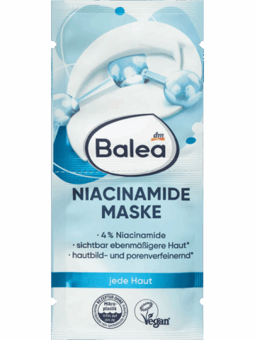 Balea Masque visage Niacinamide, 16 ml