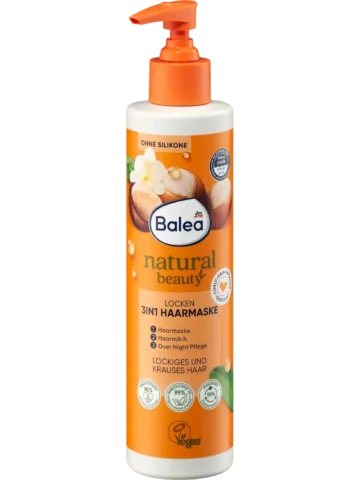 Balea Masque capillaire 3 en 1 Natural Beauty Curls, 250 ml