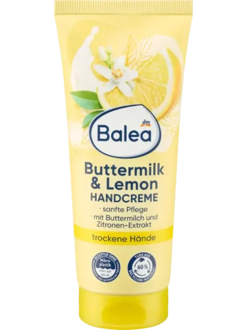 Balea Crème pour les mains Lait battu & Citron, 100 ml