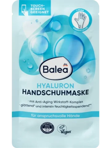 Balea Masque gant hyaluronique (1 paire), 2 pièces