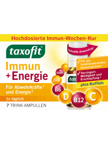 taxofit Ampoules buvables Immunité + Énergie Cure immunitaire, 7 pièces, 83,8 g