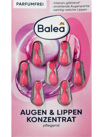 Balea Concentré Yeux et Lèvres, 7 pcs