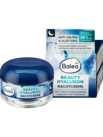 Balea Crème de nuit anti-rides Beauty Hyaluron, 50 ml