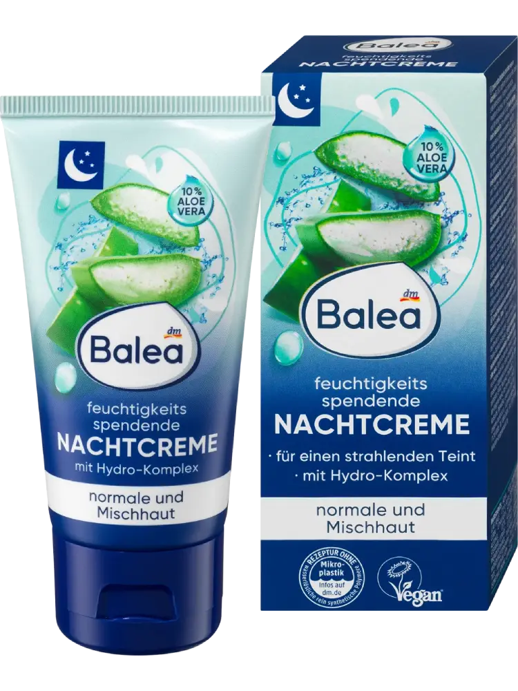 Balea Crème de nuit hydratante, 50 ml