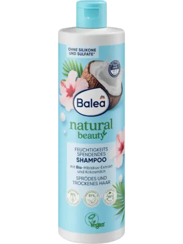 Balea Shampooing Natural Beauty extrait d’hibiscus & lait de coco, 400 ml