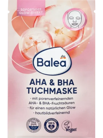 Balea Masque en tissu AHA & BHA, 1 pièce