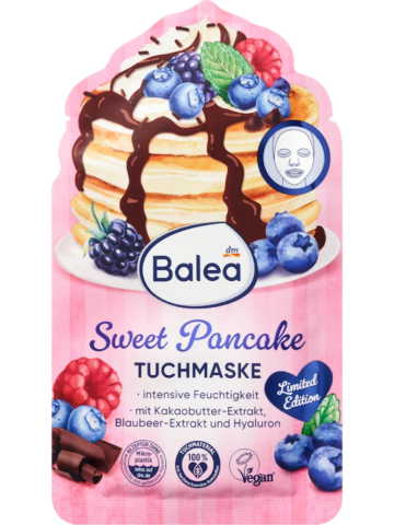 Balea Masque en tissu Sweet Pancake, 1 pièce