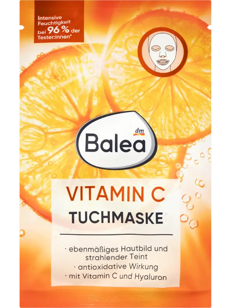 Balea Masque en tissu Vitamine C, 1 pièce