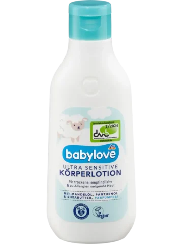 babylove Lotion corporelle ultra sensitive pour bébé, 250 ml