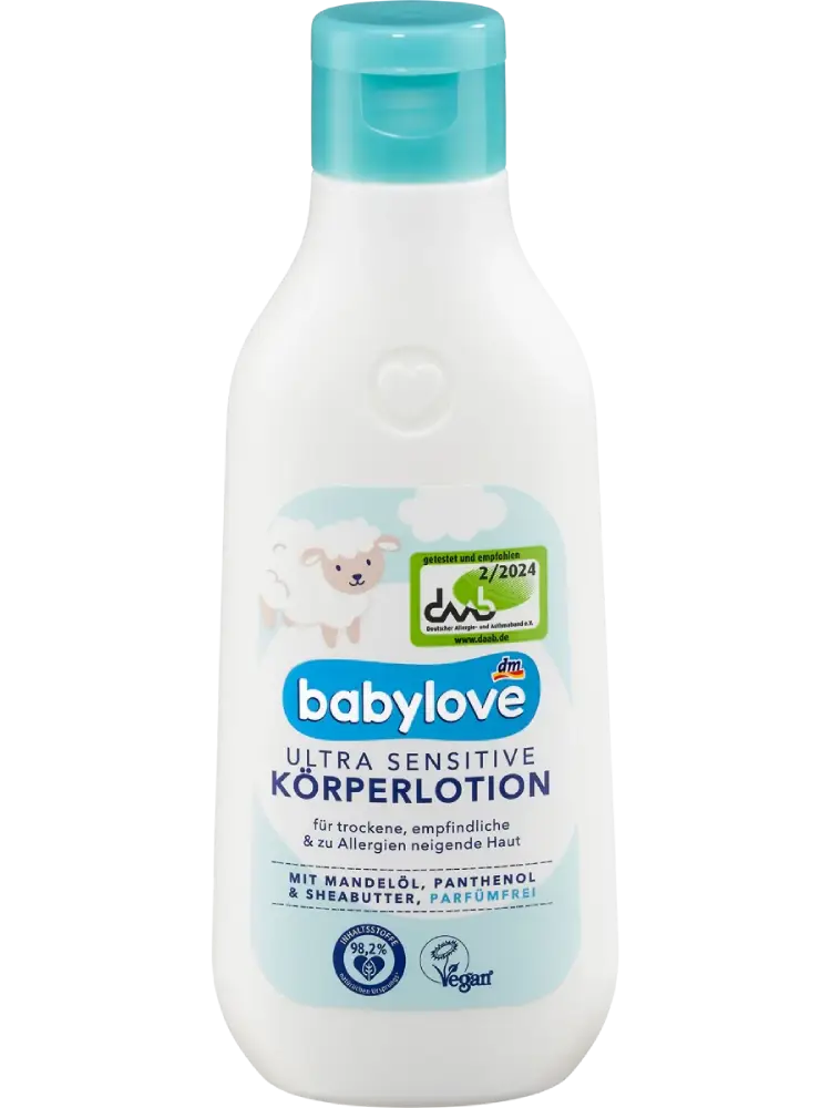 babylove Lotion corporelle ultra sensitive pour bébé, 250 ml