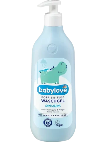 babylove Gel lavant pour bébé "de la tête aux pieds" sensitive, 500 ml