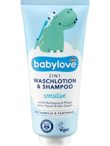 babylove Shampooing bébé & gel lavant 2en1, 200 ml