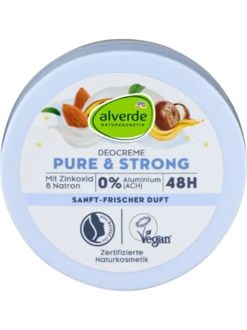 alverde COSMÉTIQUE NATURELLE – Crème déodorante Pure & Strong, 50 ml