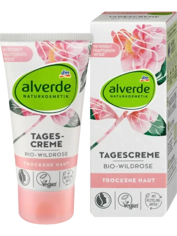 alverde COSMÉTIQUE NATURELLE – Crème visage à la rose sauvage, 50 ml