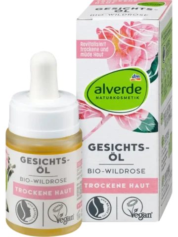 Huile visage à la rose sauvage, 15 ml