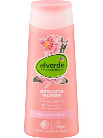 alverde NATURKOSMETIK Lotion tonique à la rose sauvage, 200 ml