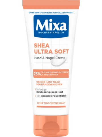 Crème pour les mains et les ongles ultra douce au beurre de karité avec glycérine, 100 ml