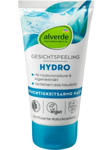 alverde COSMÉTIQUE NATURELLE Gommage visage Hydro, 75 ml