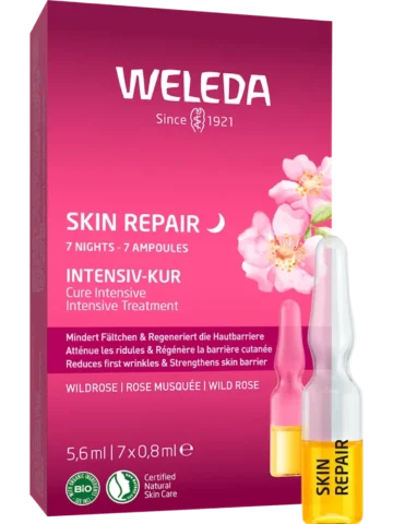 Cure intensive en ampoules à la rose sauvage (7 x 0,8 ml), 5,6 ml
