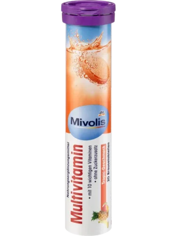Mivolis Comprimés effervescents de vitamine C, 20 comprimés, 82 g