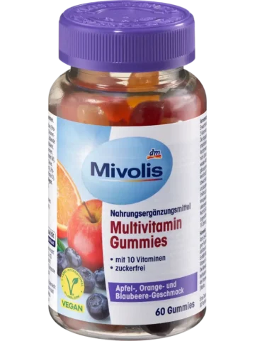 Gommes multivitaminées – 60 pièces, 120 g