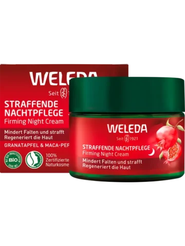 WELEDA Crème de nuit raffermissante Grenade & Peptides de Maca, 40 ml