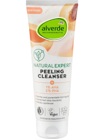 alverde COSMÉTIQUE NATURELLE Nettoyant exfoliant Natural Expert, 125 ml