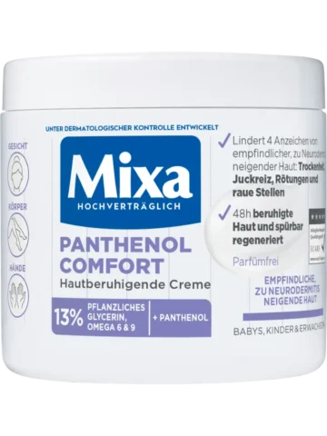 Mixa Crème de soin réconfortante au panthénol, 400 ml