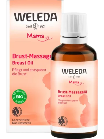 WELEDA Huile de soin Mama pour massage de la poitrine, 50 ml