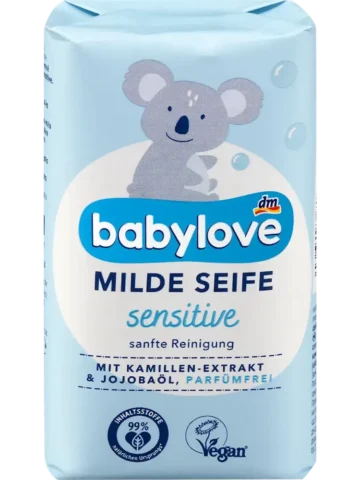 babylove Savon doux sensitive, 100 g