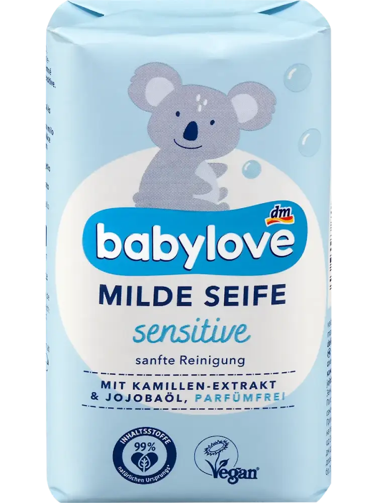 babylove Savon doux sensitive, 100 g