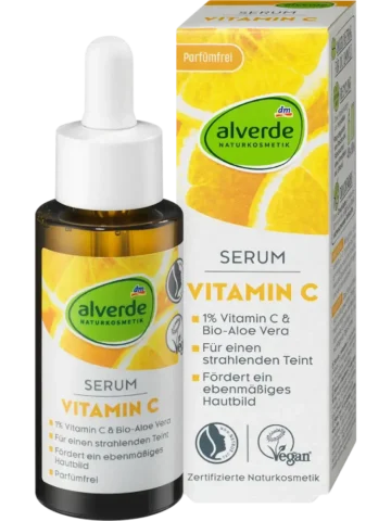 alverde NATURKOSMETIK – Sérum à la vitamine C, 30 ml