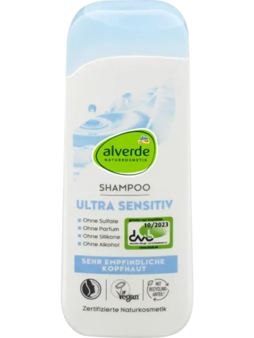 alverde COSMÉTIQUE NATURELLE – Shampooing Ultra Sensitiv, 200 ml