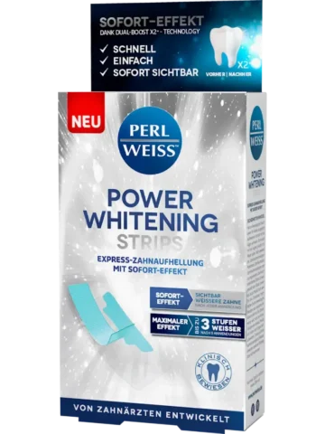 Perlweiss Bandelettes blanchissantes Bleaching Power Whitening Strips, 10 pièces