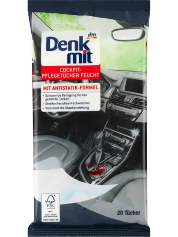 Denkmit Lingettes nettoyantes humides pour l’entretien automobile, 20 pièces