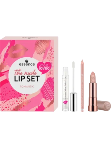 essence Coffret cadeau The Nude Lip Romantic 3 pièces, 1 unité