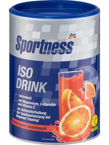 Sportness Poudre pour boisson isotonique, goût orange sanguine, 750 g