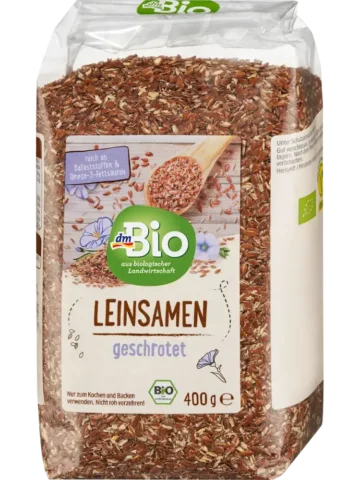 dmBio Graines de lin moulues, 400 g